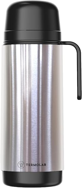 Garrafa Térmica Lúmina Preta 1L Inox