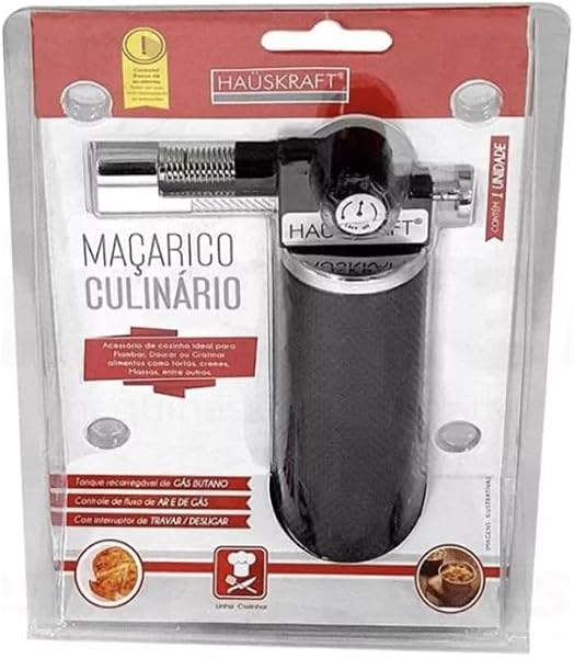 Maçarico Culinário Regulável Gourmet Haüskraft